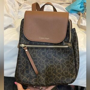 Calvin Klein leather backpack